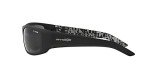 Arnette Men's AN4182 Hot Shot Wrap Sunglasses, Fuzzy Black/Grey, 62 mm