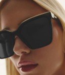 Quay - Womens Sunglasses, Polarized Square Lenses with UV Protection, Oversized Sunglasses (Level Up, Black Gold)