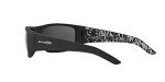 Arnette Men's AN4182 Hot Shot Wrap Sunglasses, Fuzzy Black/Grey, 62 mm
