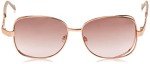 Jessica Simpson Women's J5512 Oversized Metal Square Sunglasses with UV400 Protection - Glamorous Sunglasses for Women, 61mm