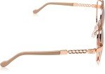 Jessica Simpson Women's J5512 Oversized Metal Square Sunglasses with UV400 Protection - Glamorous Sunglasses for Women, 61mm