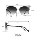 Jessica Simpson Women's J5512 Oversized Metal Square Sunglasses with UV400 Protection - Glamorous Sunglasses for Women, 61mm