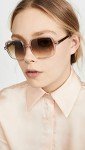 Ray-Ban Women's RB1973 Square II Sunglasses, Transparent Light Brown/Clear Gradient Brown, 53 mm