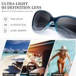 Myiaur Polarized Sunglasses for Women 2024, Trendy Retro Shades with UV400 Protection Butterfly Decors (2 Pack)