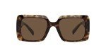 Versace Woman Sunglasses Havana Frame, Dark Brown Lenses, 54MM