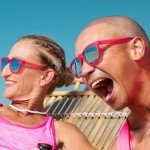 goodr Flamingos On A Booze Cruise Polarized Sunglasses for Men & Women, Medium Sized (OG), Pink Translucent Frames with Teal Mirored Reflective Lens, UV400 Protection, No Slip, No Bounce