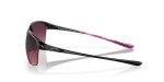 Oakley Women's Oo9191 Unstoppable Rectangular Sunglasses, Polished Black/Rose Gradient Polarized, 65 mm