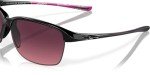 Oakley Women's Oo9191 Unstoppable Rectangular Sunglasses, Polished Black/Rose Gradient Polarized, 65 mm