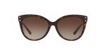 Michael Kors Women's MK2045 Jan Cat Eye Sunglasses, Dark Tortoise/Brown Gradient, 55 mm