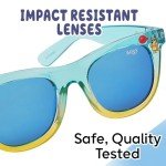 Bluey Toddler Sunglasses - Comfortable UV-Protective Sunglasses for Toddlers with Soft Carrying Case - Official Bluey Accessory & Gift