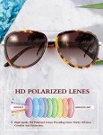 BIRCEN Polarized Sunglasses for Women UV - Protection Womens Retro Mirrored Shades with Acetate Frame BC2001