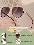 BIRCEN Polarized Sunglasses for Women UV - Protection Womens Retro Mirrored Shades with Acetate Frame BC2001