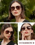 BIRCEN Polarized Sunglasses for Women UV - Protection Womens Retro Mirrored Shades with Acetate Frame BC2001