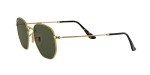 Ray-Ban RB3548N Hexagonal Flat Lens Sunglasses, Gold/G-15 Green, 54 mm + 0