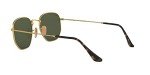 Ray-Ban RB3548N Hexagonal Flat Lens Sunglasses, Gold/G-15 Green, 54 mm + 0