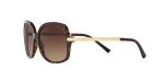 Michael Kors Women's MK2024 Adrianna I Square Sunglasses, Dark Tortoise/Brown Gradient, 57 mm