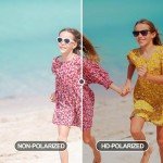 DEAFRAIN kids Sunglasses for Boys Girls Polarized Sport Baseball Cycling Running Child Youth Teen Green Glasses for age 5 6 7 8 9 10 11 12 13