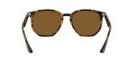 Ray-Ban RB4306 Hexagonal Sunglasses, Light Havana/Polarized Brown, 54 mm