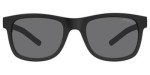 Polaroid Sunglasses Kids' PLD 8020/S Square Sunglasses, Rubber Black/Gray Polarized, 46 mm