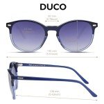 DUCO Polarized Sunglasses for Women Retro Round Women's Sunglasses Classic Vintage UV400 Shades DC1230