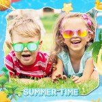 Kids Sunglasses Party Favors - Boys Girls Valentines Day Gifts, Neon Sunglasses with UV 400 Protection for Kids Classroom Favors Birthday Goodie Bags Stuffers - 16 Packs