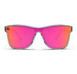 Blenders Eyewear Millenia X2 – Polarized Sunglasses – Flat, Mirrored Lens, Tough Frames – 100% UV Protection – For Men & Women – Dance Electric
