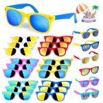 Kids Sunglasses Bulk,24 Pack Sunglasses Kids Party Favors for Kids Age 4-8-12,Multicolor Neon Sunglasses with UV400 Protection Pool Party Toys,Goody Bag Stuffers,Summer Toys for Boys and Girls
