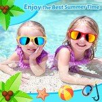 Kids Sunglasses Bulk,24 Pack Sunglasses Kids Party Favors for Kids Age 4-8-12,Multicolor Neon Sunglasses with UV400 Protection Pool Party Toys,Goody Bag Stuffers,Summer Toys for Boys and Girls