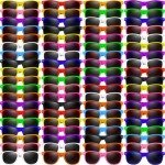 Oleitodh 96 Pack Kids Sunglasses Party Favors, Kid's Neon Sunglasses Bulk, Childrens Sunglasses Boys Girls Eyewear Pack for Goody Bag Fillers Summer Beach Pool Birthday Party Supplies Age for 3-8