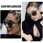 DUCO Polarized Sunglasses for Women Retro Round Women's Sunglasses Classic Vintage UV400 Shades DC1230