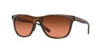 Oakley Women's OO9473 Leadline Square Sunglasses, Matte Brown Tortoise/Prizm Brown Gradient, 56 mm