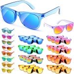 Rugort Kids Sunglasses Bulk Party Favors - 24 Packs Boys Girls Sunglasses for Kids Age 3-8 with UV 400 Protection, Neon Sunglasses for Kids Birthday Party
