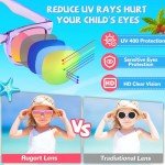 Rugort Kids Sunglasses Bulk Party Favors - 24 Packs Boys Girls Sunglasses for Kids Age 3-8 with UV 400 Protection, Neon Sunglasses for Kids Birthday Party