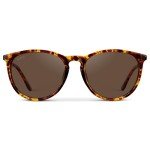WearMe Pro Women's Round Sunglasses with Polarized UV Protection, Trendy Retro Designer Style (Tortoise Frame/Brown Lens)