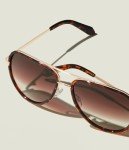 Quay - Sunglasses for Men & Women, Aviator Lenses with UV Protection (All In Medium, Tortoise)