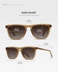 WearMe Pro - Polarized Lens Square Modern Sunglasses for Men
