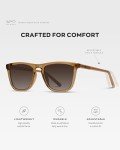 WearMe Pro - Polarized Lens Square Modern Sunglasses for Men