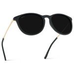 WearMe Pro Women's Round Sunglasses with Polarized UV Protection, Trendy Retro Designer Style