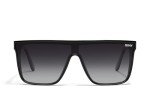 Quay - Sunglasses for Men & Women, Shield Lenses with UV Protection, Oversized Sunglasses (Nightfall Medium, Black)