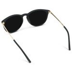 WearMe Pro Women's Round Sunglasses with Polarized UV Protection, Trendy Retro Designer Style