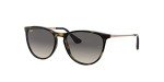 Ray-Ban Junior RJ9060S Erika Round Sunglasses, Havana/Light Grey Gradient Dark Grey, 50 mm
