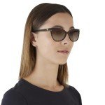 Michael Kors Women's MK2045 Jan Cat Eye Sunglasses, Dark Tortoise/Brown Gradient, 55 mm