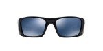 Oakley Men's OO9096 Fuel Cell Rectangular Sunglasses, Polished Black Ink/Ice Iridium Polarized, 60 mm