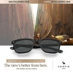 CARFIA Acetate Polarized Sunglasses for Men UV400 Protection Classic Retro Square Shades Driving Glasses