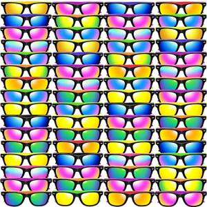 Kids Sunglasses Party Favors, 64 Pack Neon Sunglasses in Bulk with UV400 Protection, Boys Girls Eyewear Pack, Glasses Gift for Birthday Graduation Beach Pool Party Favors Supplies Goody Bag Fillers