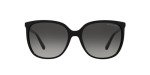 Michael Kors Women's MK2137U Anaheim Universal Fit Square Sunglasses, Black/Dark Grey Gradient, 57 mm