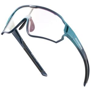 ROCKBROS Photochromic Sports Kids Sunglasses For Boys Girls Children Youth Adult MTB Biking Sunglasses for Kids Ages 8 to 14，Blue