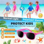 OCTERIC 24 Pcs Kids Sunglasses Bulk, Party Favors for Boys and Girls Age 3-8, Neon Sunglasses with UV400 Protection for Summer Beach Pool Party Birthday Graduation Classroom Prize Goody Bag Stuffers