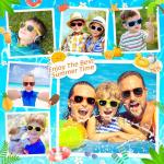 OCTERIC 24 Pcs Kids Sunglasses Bulk, Party Favors for Boys and Girls Age 3-8, Neon Sunglasses with UV400 Protection for Summer Beach Pool Party Birthday Graduation Classroom Prize Goody Bag Stuffers