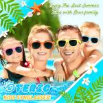 OCTERIC 24 Pcs Kids Sunglasses Bulk, Party Favors for Boys and Girls Age 3-8, Neon Sunglasses with UV400 Protection for Summer Beach Pool Party Birthday Graduation Classroom Prize Goody Bag Stuffers